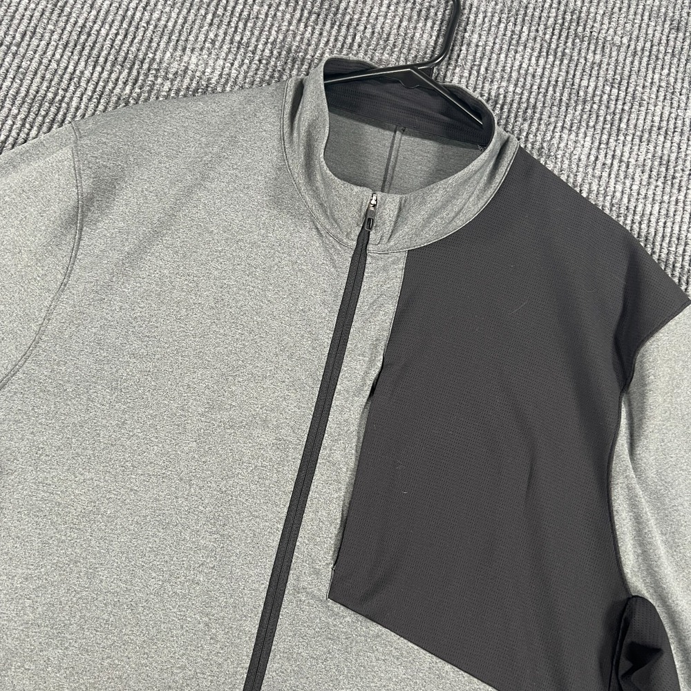 Lululemon Capacity Jacket Mens 2XL XXL Heathered Black Long Sleeve Full Zip Mock